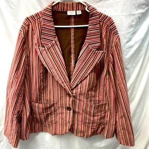 Cato woman 2button corduroy blazer ladies sz 26/28w